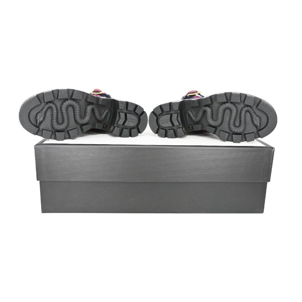 Gucci Women's GG Logo Wool Ankle Boot - Picture 8 of 9